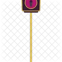 Traffic light with stop symbol  Icône