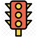 Traffic Signal Lights Red Yellow Green Icon