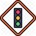 Traffic Lights Highway Lamps Icon