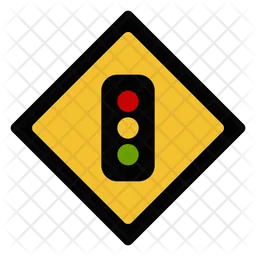 Traffic Lights Ahead  Icon