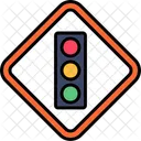 Traffic Lights Highway Lamps Icon