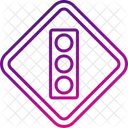 Traffic Lights Highway Lamps Icon