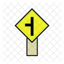 Traffic Merge From Left  Icon