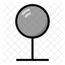 Mirror Traffic Convex Icon