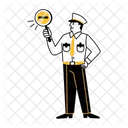 Traffic Officer Police Security Icon