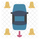 Flat Driver Car Icon