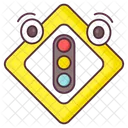 신호등 교통 신호 도로 표지판 아이콘