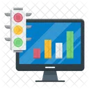 Croissance Trafic Analyse Icône