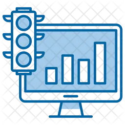Tráfico de crecimiento  Icono
