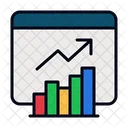 Trafico Del Sitio Web Trafico Web Analisis Web Icono