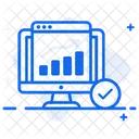 Trafico Web Ranking SEO Analisis De Datos Icono