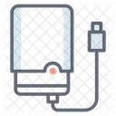 Elektronisches Laufwerk Ladegerat USB Symbol