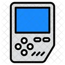 Tragbares Videospiel Ziegelspiel Handheld Spiel Symbol