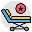 Krankentrage Patientenbett Patientenliege Symbol