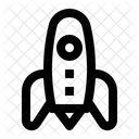 Tragerrakete Rakete Weltraum Symbol