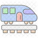 Train Lineal Color Icon Icon