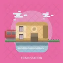 Train Station Building Icon