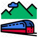 Train Transport Tunnel Icon