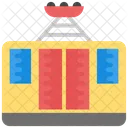 Train Yellow Luggage Icon