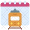 Train Calendar Dates Icon