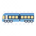 A Handy Flat Vector Design Of Train Icon