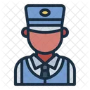 Train Conductor Profession Male Icon