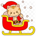 Cat Christmas Fluffy Icon