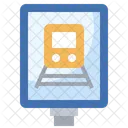 Train Transportation Signaling Icon