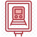 Train Transportation Signaling Icon