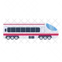 A Handy Flat Vector Design Of Train Icon