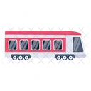 A Handy Flat Vector Design Of Train Icon