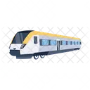 A Handy Flat Vector Design Of Train Icon