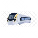 A Handy Flat Vector Design Of Train Icon