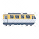 A Handy Flat Vector Design Of Train Icon