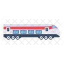 A Handy Flat Vector Design Of Train Icon
