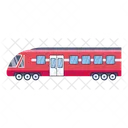 A Handy Flat Vector Design Of Train Icon