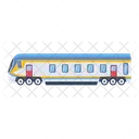 A Handy Flat Vector Design Of Train Icon