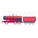 A Handy Flat Vector Design Of Train Icon