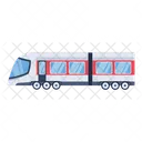 A Handy Flat Vector Design Of Train Icon