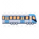 A Handy Flat Vector Design Of Train Icon