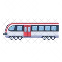 A Handy Flat Vector Design Of Train Icon