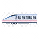 A Handy Flat Vector Design Of Train Icon