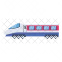 A Handy Flat Vector Design Of Train Icon