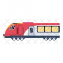A Handy Flat Vector Design Of Train Icon