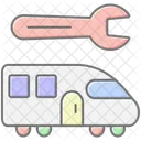 Train Repair Lineal Color Icon Icon