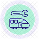 Train Repair Line Icon Icon
