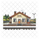 Train Station Railway Train Icon