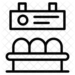 Train station waiting chair  Icon