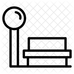 Train station waiting chair  Icon
