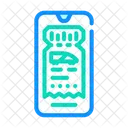 Train Ticket Electronic Ticket Icon